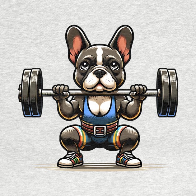 CrossFit Squat Champ: French Bulldog Power by Purrformance Wear